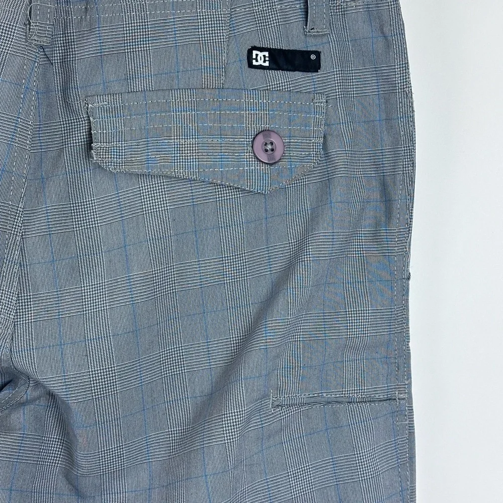 Men's Straight Leg Plaid Dress Pants